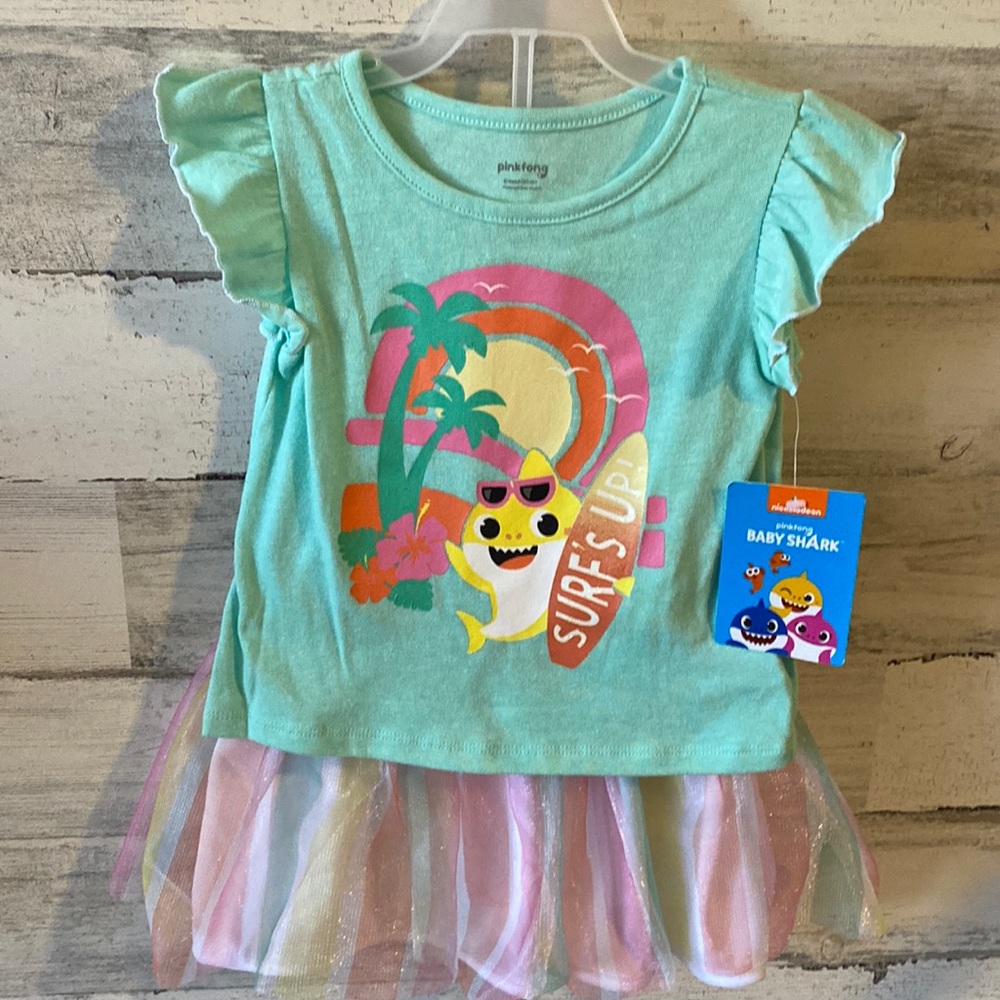 Toddler Baby Shark Outfit Size 18 Months NEW